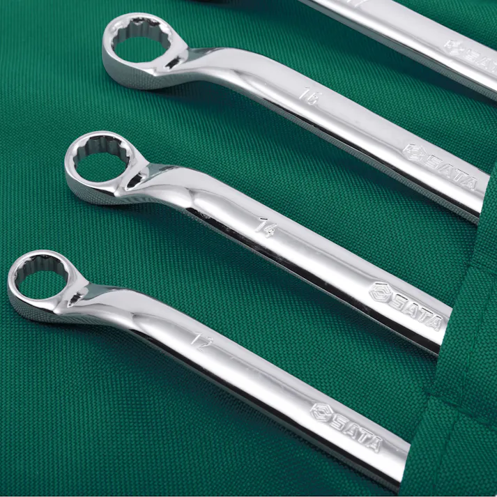 SATA 11pcs めがねレンチ セット RS-08012 レンチセット 工具セット 整備 CZ00293【別送品】