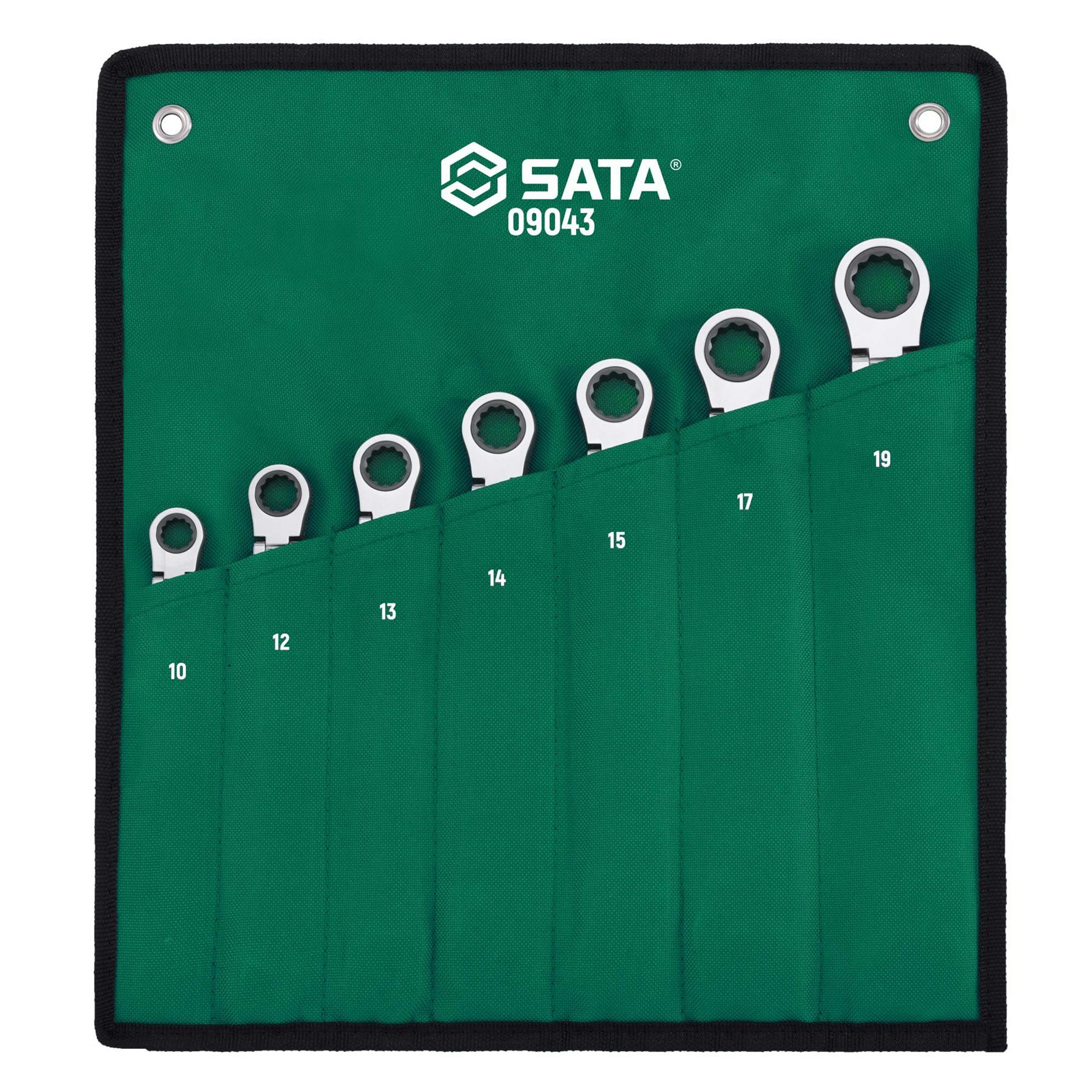 SATA XLロッキングフレックスコンビネーションレンチ7本セット RS-09043 CZ00295 (CDC) レンチ SATA XLロッキングフレックスコンビネーションレンチ7本セット RS-09043 CZ00295 (CDC) レンチ