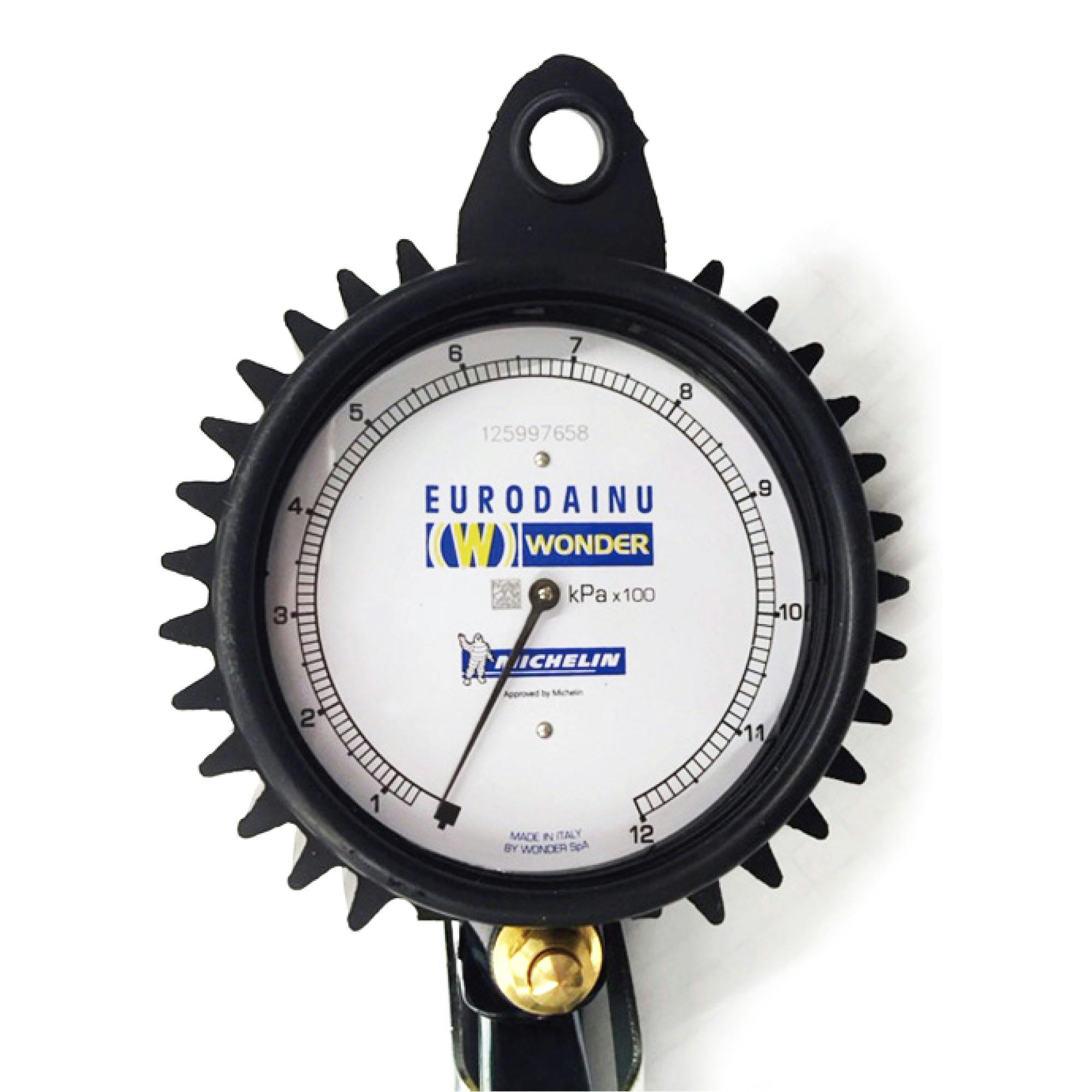 0 -1200kPa タイヤゲージ＆チャック 5.0mホース付 エスコ EA123CG-29A (62-2644-58) Accu-Gage RH60X Professional Tire Pressure Gauge with Protective