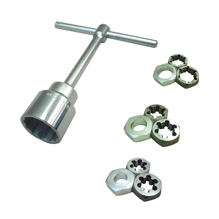 ライト精機 リスレッティングツール (大型バス・トラック用 ) TBM6M 工具 整備 ダイス ネジ山修正 リスレッティング ハブボルト トラック バス CZ01306【別送品】