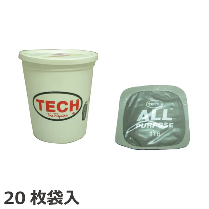Technical Rubber Company社 TECH ラジアル&バイアス兼用パッチ20枚袋入 No116-20 CZ01796 (CDC)【別送品】