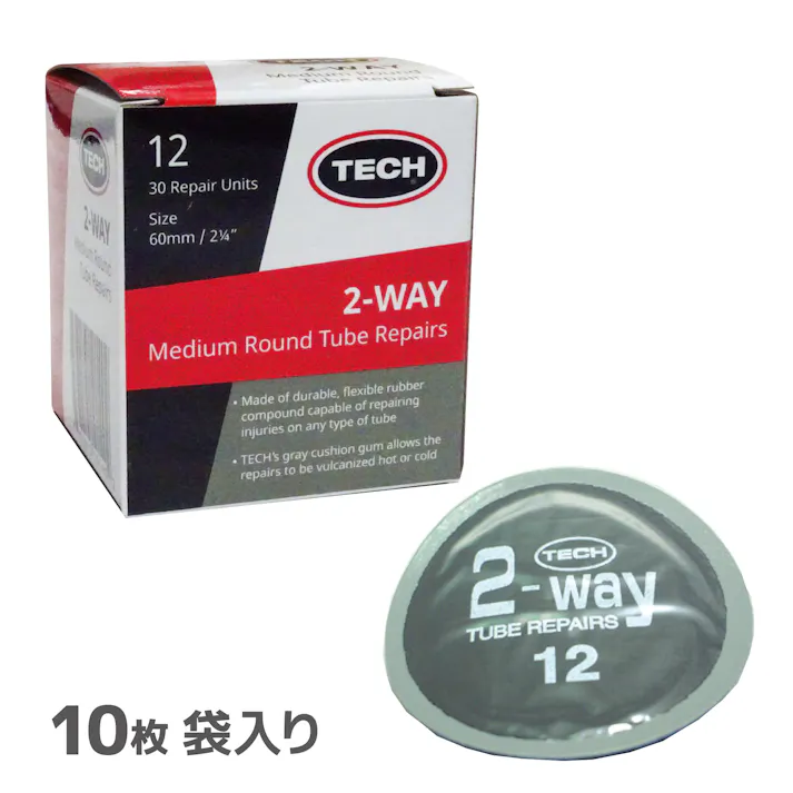 Technical Rubber Company社 TECH チューブパッチ60mm10枚袋入 No12-10 CZ01800 (CDC)【ネット注文限定・別送品】