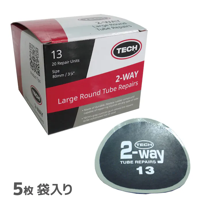 Technical Rubber Company社 TECH チューブパッチ80mm5枚袋入 No13-5 CZ01801 (CDC)【ネット注文限定・別送品】