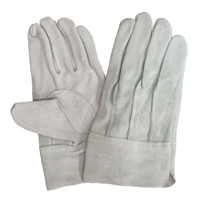 UNI WORLD 牛床革背縫い手袋 10双 U490-10 手袋 グローブ 軍手 板金塗装 作業 保護 CZ02373【別送品】