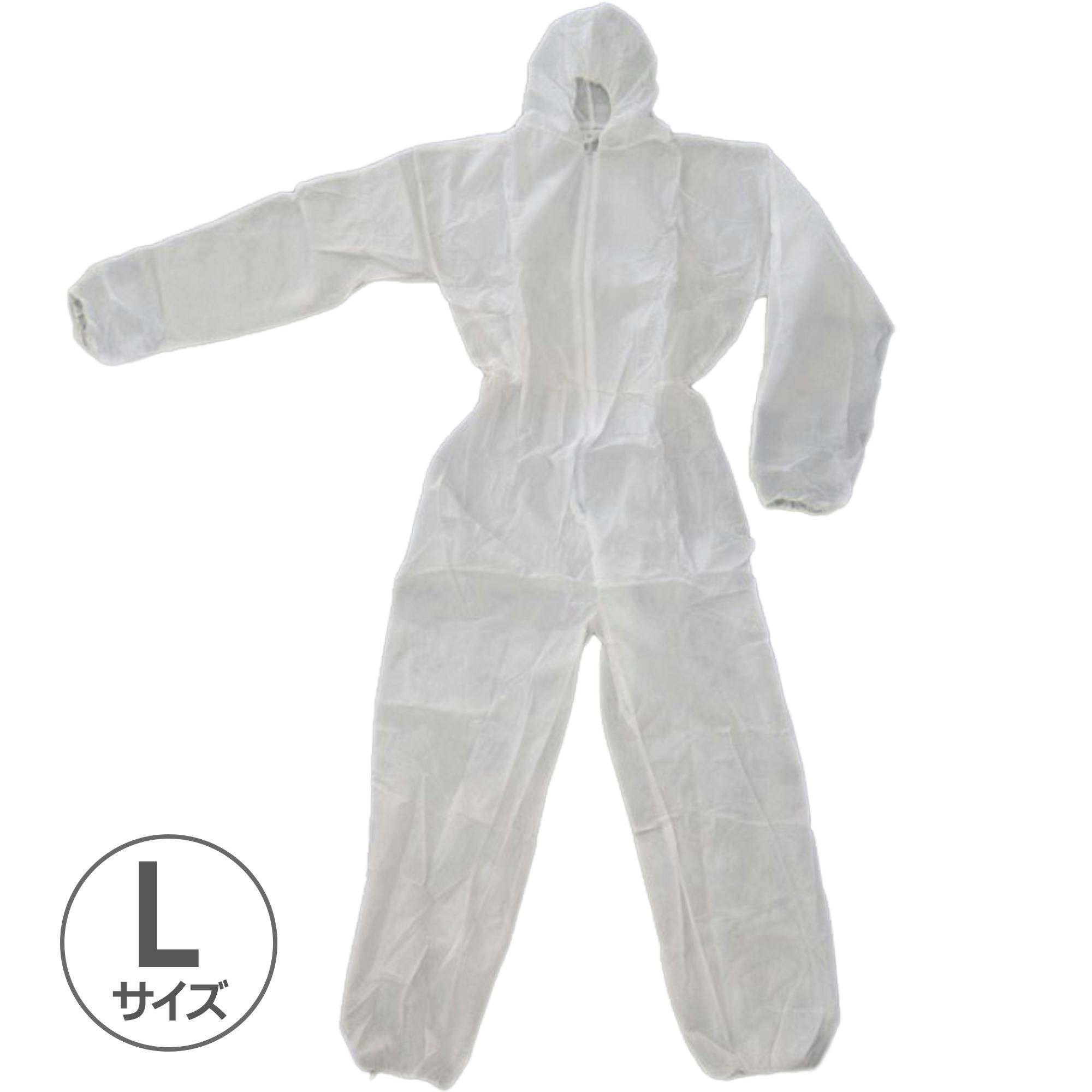 PowerTex 不織布つなぎ服 L PW-002-L CZ02446 (CDC) プライヤー PowerTex 不織布つなぎ服 L PW-002-L CZ02446 (CDC) プライヤー