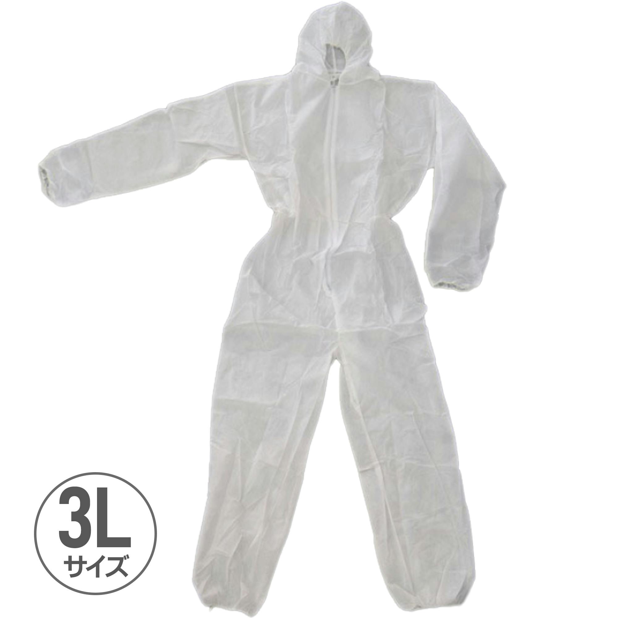 PowerTex 不織布つなぎ服 3L PW-002-3L CZ02448 (CDC) プライヤー PowerTex 不織布つなぎ服 3L PW-002-3L CZ02448 (CDC) プライヤー