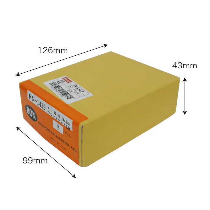 BON アルミ用 フロントナット L 24φ (8個) FN-1419-8 トラック ハブボルト ホイールナット CZ04314【別送品】