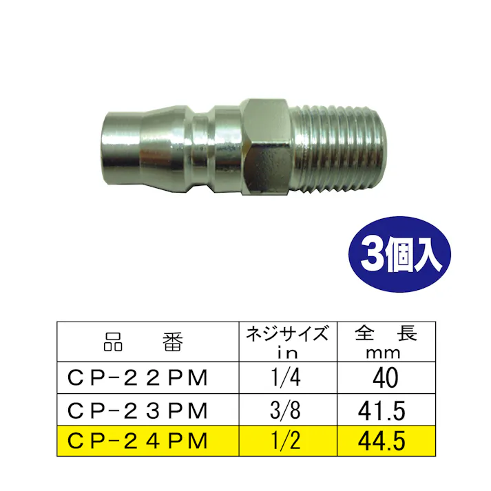 THB SHPI PM配管用 オ スカプラ 24タイプ3個入 CP-24PM-3 工具 ネジ CZ04768【別送品】