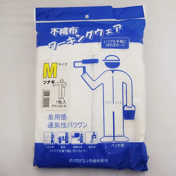 PowerTex 不織布つなぎ服 M PW-002-M 自動車整備 作業着 衛生 CZ04978【別送品】