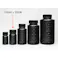 JKボトル 広口 遮光 100ml 中栓なし PE製 黒 101-2030202【別送品】