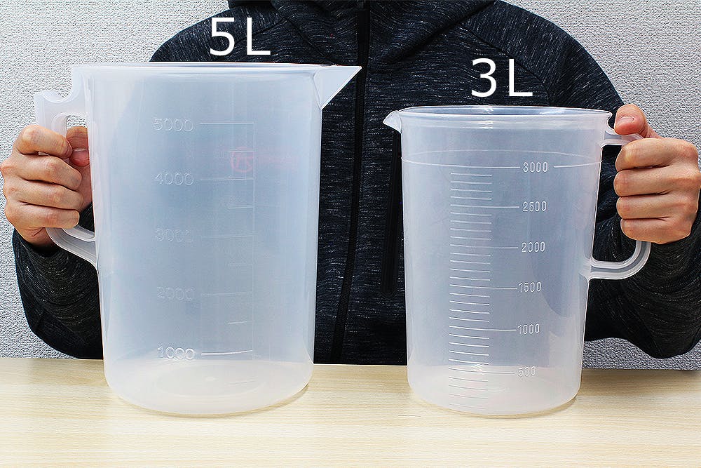 PPビーカー 5L 手付 目盛付 ポリプロピレンビーカー 半透明 耐熱性 101