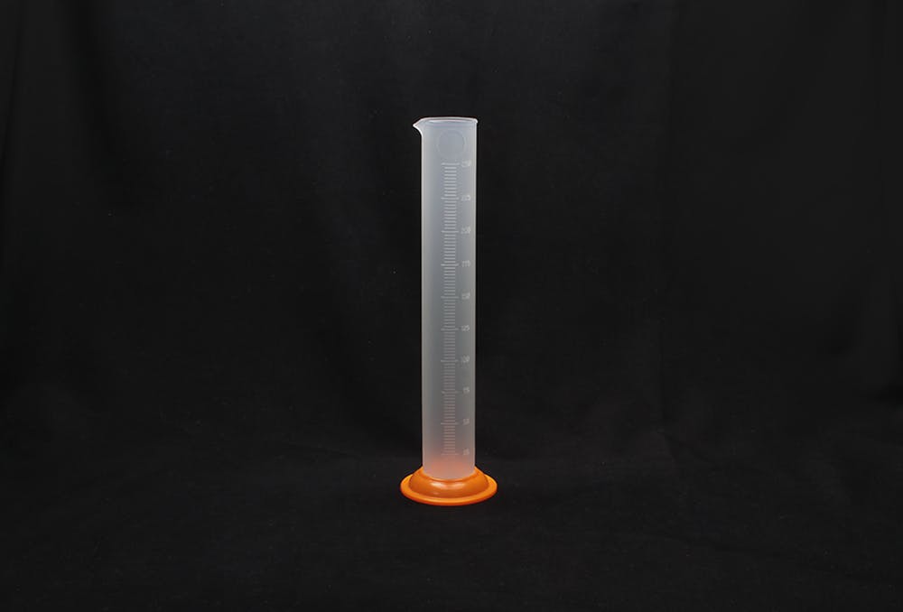 PPメスシリンダー 250ml ポリプロピレン 半透明 計量器 101-24106【別送品】