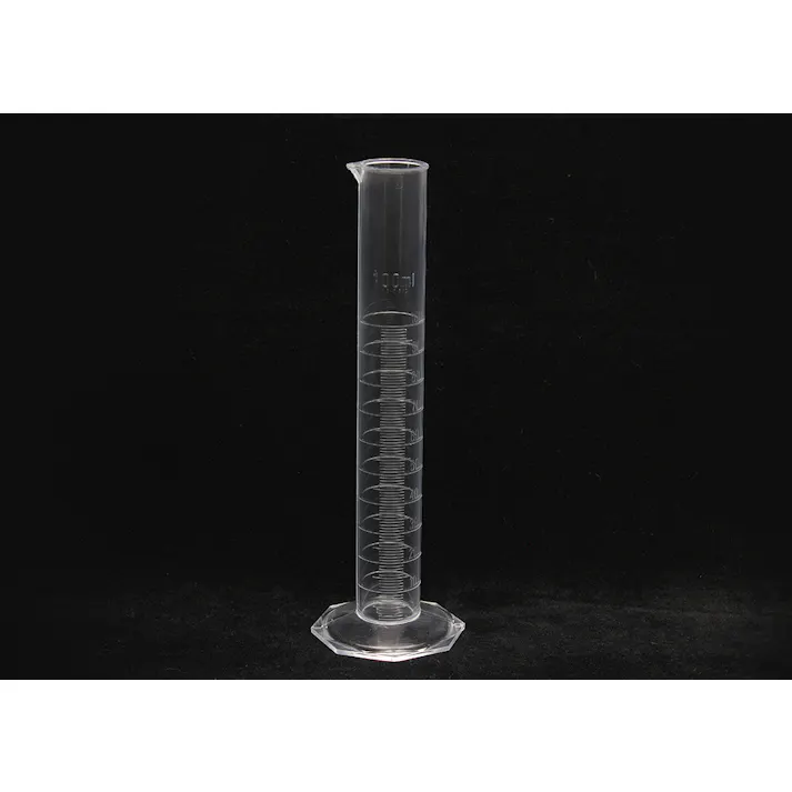 TPXシリンダー 100ml ポリメチルペンテン 透明 オートクレーブ可 101-24204【別送品】