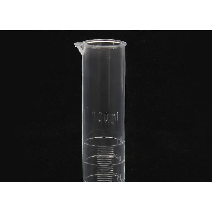 TPXシリンダー 100ml ポリメチルペンテン 透明 オートクレーブ可 101-24204【別送品】