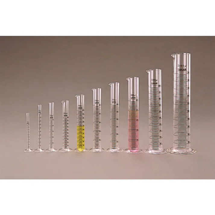 ケミカルメスシリンダー 250ml アクリル樹脂 透明 耐衝撃性 101-24306【別送品】