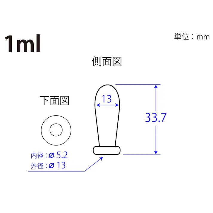 乳首 赤 大阪型 1ml ピペット スポイト ラテックス 101-32201【別送品】