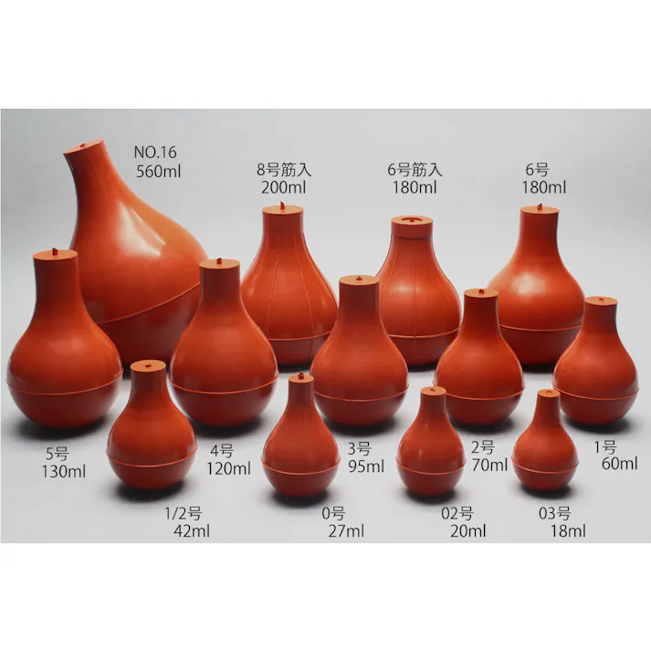 スポイト ゴム 02号 天然ゴム製 片口ゴム球 先端取付品 101-32902【別送品】