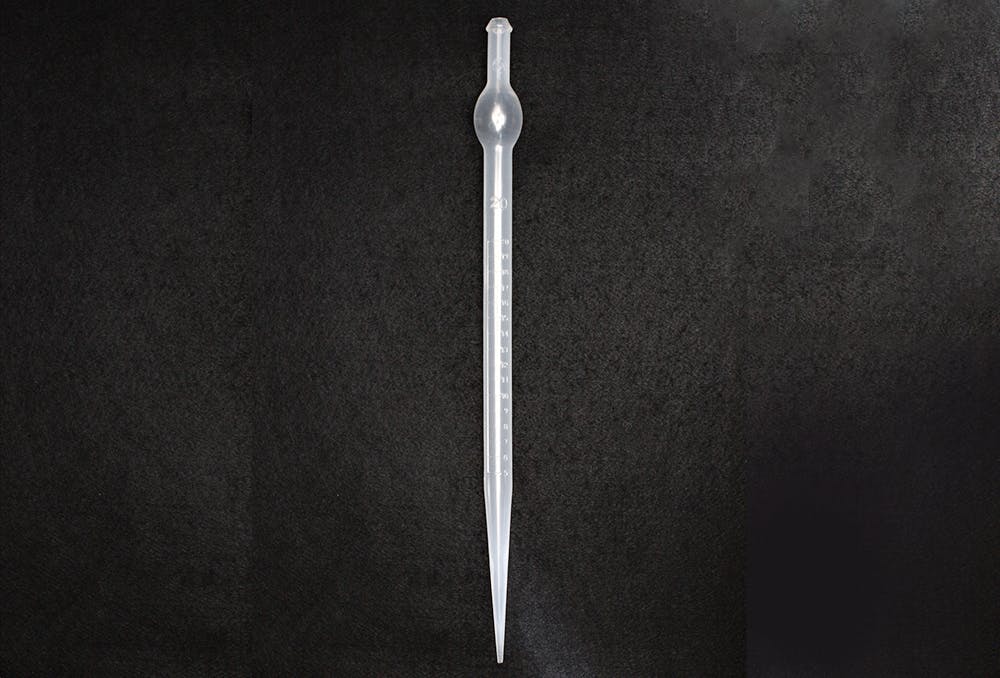 駒込ピペット 20ml 10入 PP 目盛付き ピペット 101-33906【別送品】