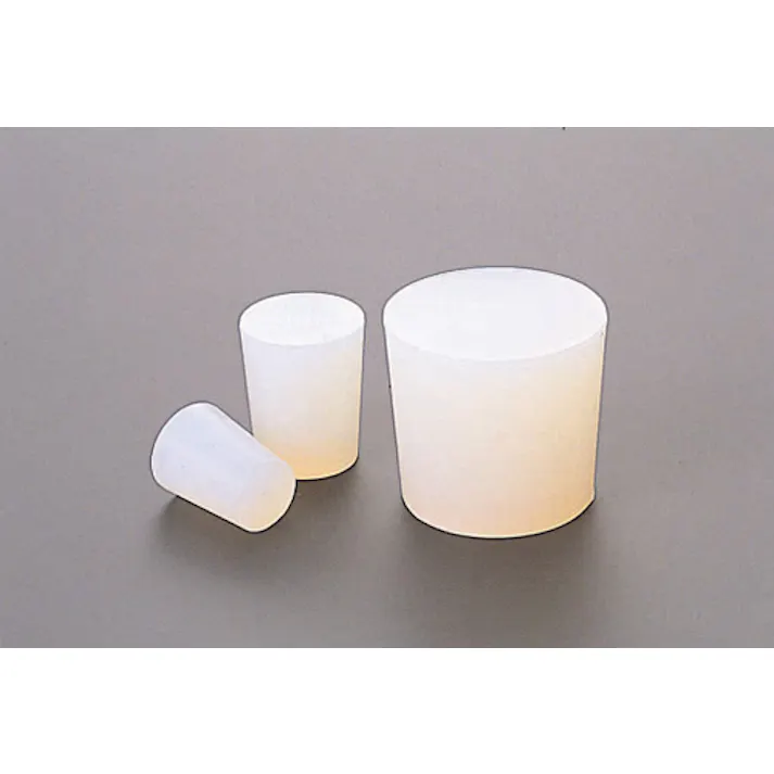 シリコーンゴム栓 No.6 耐寒性 耐熱性 乳白色 101-49406【別送品】