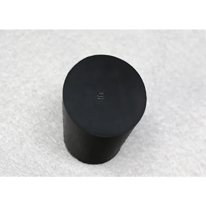 フッ素ゴム栓 No.9 耐溶剤性 耐熱性 黒色 101-4950901【別送品】