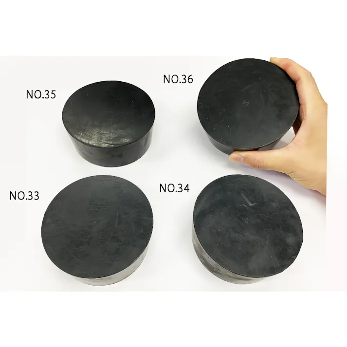 ゴム栓 天然 黒 No.35 弾力性 機械的強度 NR 101-50435【別送品】
