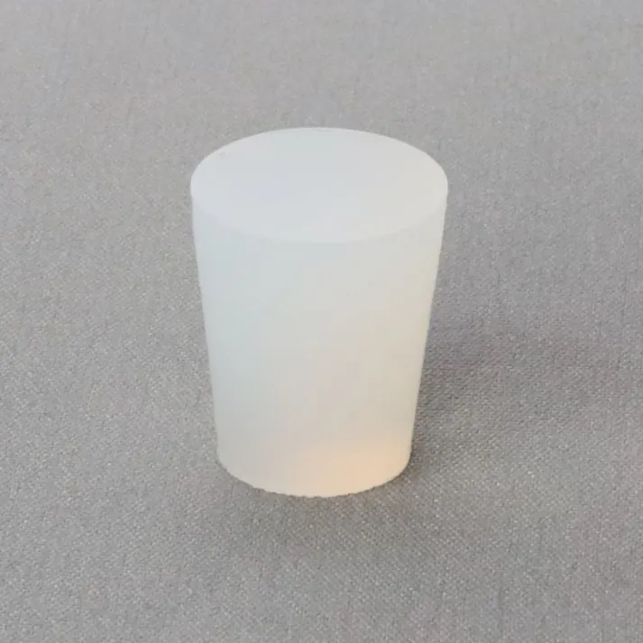 ゴム栓 シリコーン 03号 耐寒性 耐熱性 乳白色 101-51104【別送品】