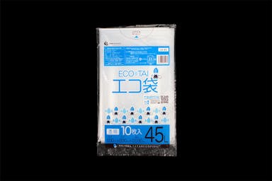 サンキョウプラテック  ゴミ袋45L透明 650×800 (10枚入) 101-53503【別送品】