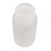 PE広口瓶 白 500ml ポリエチレン 分配 蓋付 101-5840502【別送品】