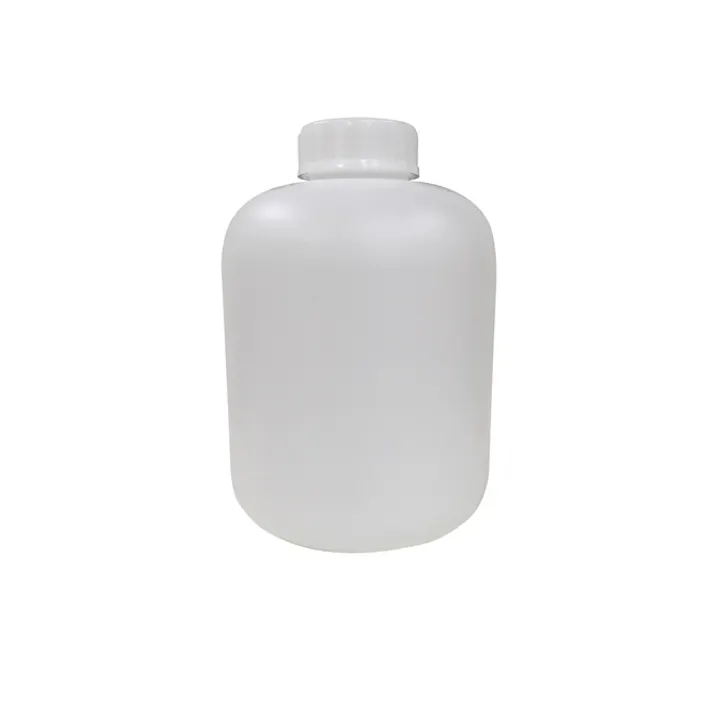 PE広口瓶 白 20L ポリエチレン 分配 蓋付 101-58411【別送品】