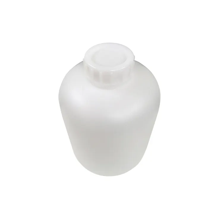 PE広口瓶 白 20L ポリエチレン 分配 蓋付 101-58411【別送品】
