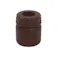 PE広口瓶 茶 100ml ポリエチレン 分配 蓋付 101-5850302【別送品】