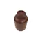 PE広口瓶 茶 10L ポリエチレン 分配 蓋付 101-58510【別送品】