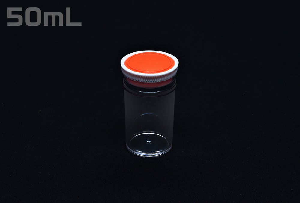 スチロール棒瓶 透明 50ml 鑑賞用 容器 透明 101-59207【別送品