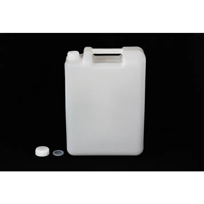 平角缶1ヶ口 白 取手付10L スクエア角型 持ち運び 保存容器 101-61906【別送品】