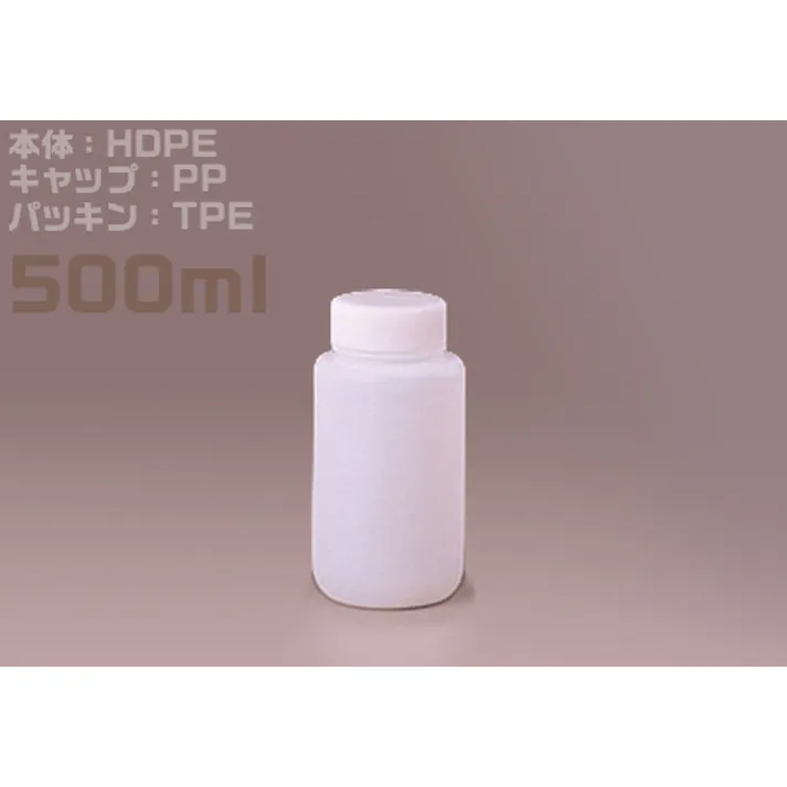 ニッコー・ハンセン Jボトル白色広口瓶 500ml 100本入 151014 101-81114(CDC)【別送品】