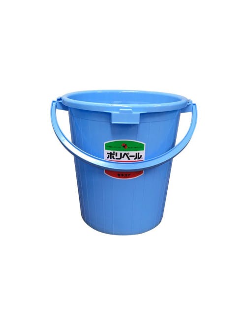 ポリペール柄付 35型本体 本体のみ 青 食品 101-81408【別送品】