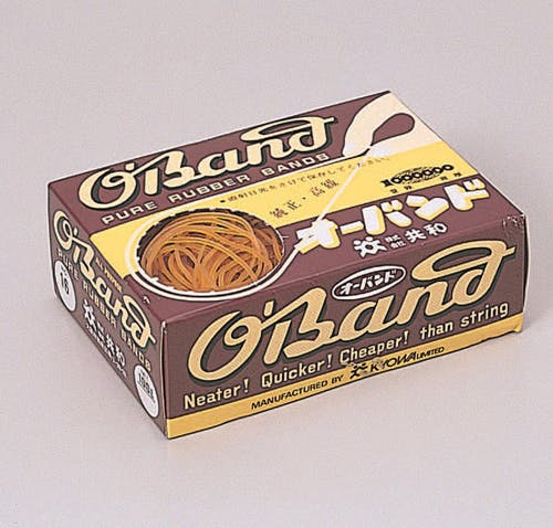 オーバンド No.10 (100g入) ゴムバンド 天然ゴム アメ色 103-61303【別送品】