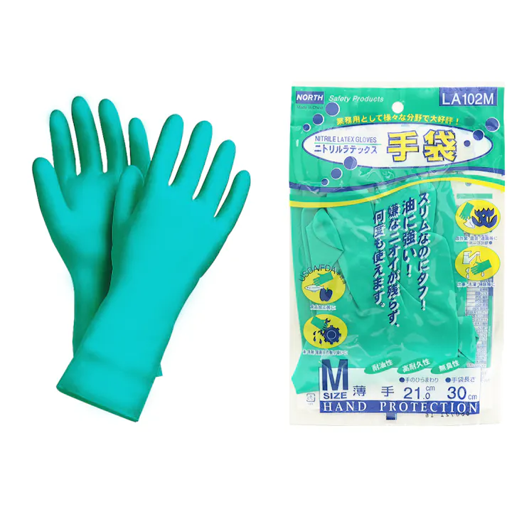 クレトイシ ニトリルラテックス手袋 LA-102 Mサイズ 104-03702 (CDC)【ネット注文限定・別送品】