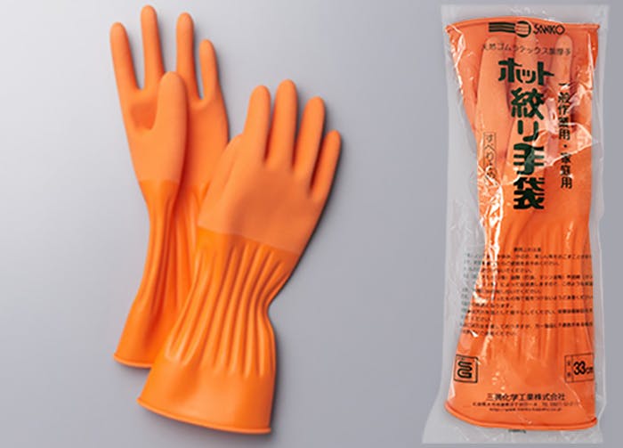 三興化学工業 ホット絞り手袋 オレンジ 104-1850101 (CDC) スポイト・ジョーゴ・ビン 三興化学工業 ホット絞り手袋 オレンジ 104-1850101 (CDC) スポイト・ジョーゴ・ビン