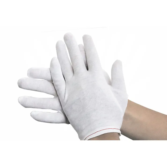 綿手袋 Lサイズ(1打袋入) 12双入 綿100% 作業用手袋 精密作業用 104-23103【別送品】