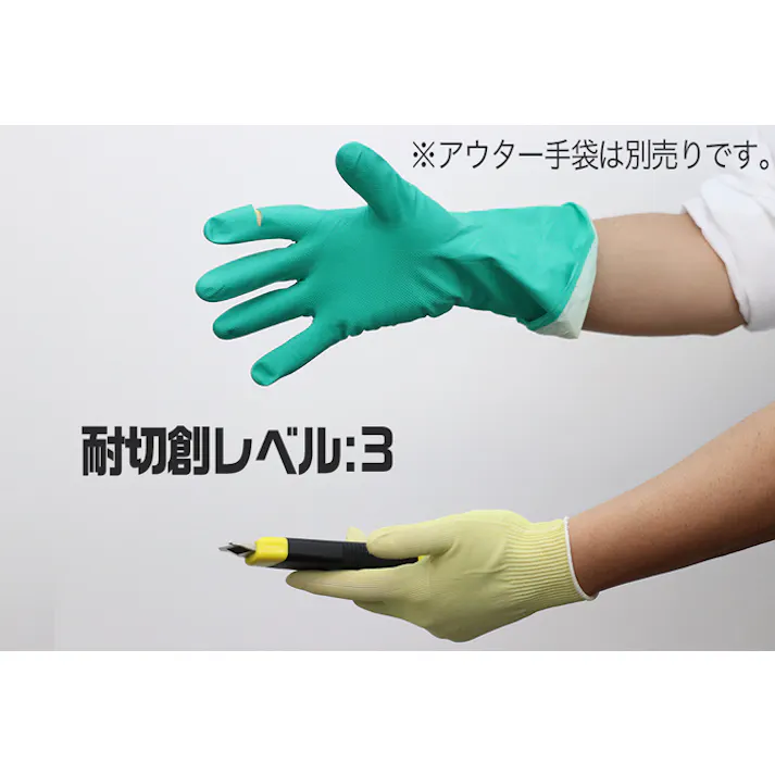 インナー手袋(切創防止用)MT900 M 10双入 安全インナー EU規格耐切創 ケブラー 104-57101【別送品】