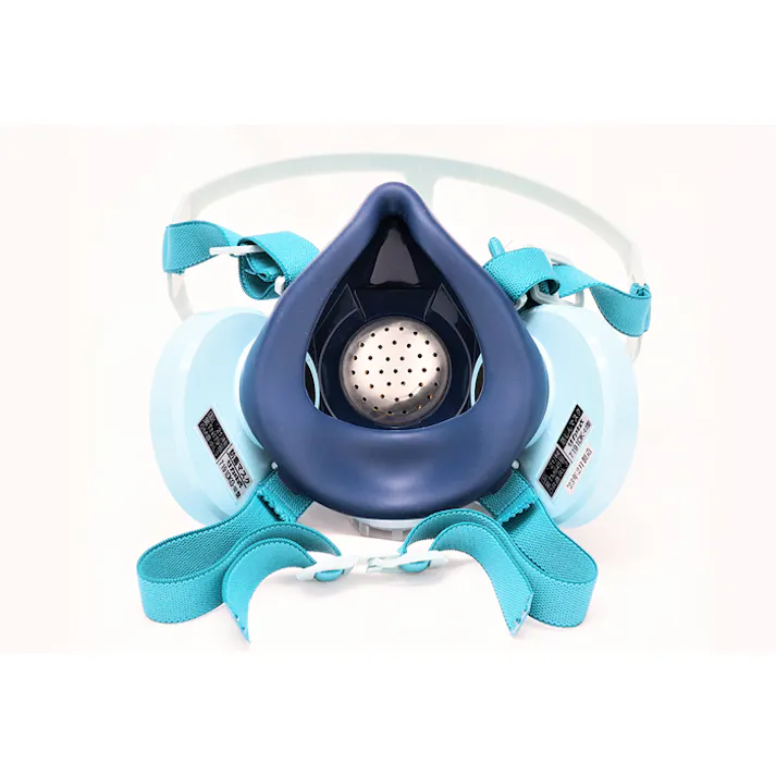 直結式防毒マスク サカイ式7191DKG-02型 面体 頭紐タイプ 防護用具 104-60901【別送品】