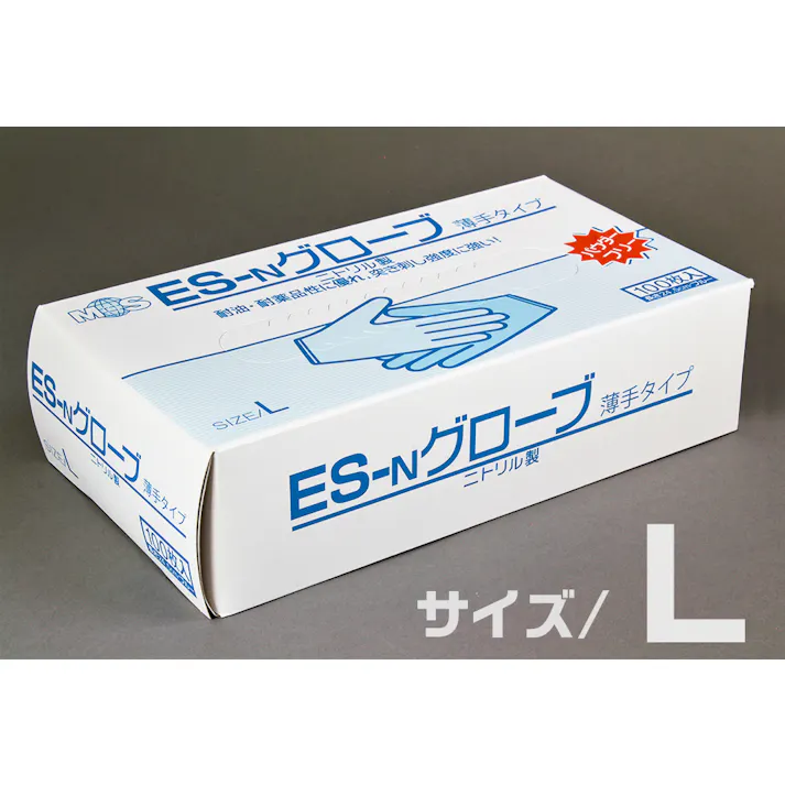 コクゴ グローブ ES-N PF 薄手タイプ Lサイズ 100枚入 104-79403(CDC)【別送品】
