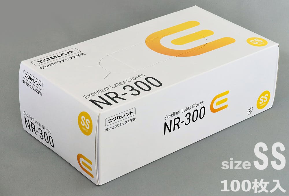 三興化学工業 エクセレント ラテックス手袋 NR-300PF SSサイズ(100枚入) 104-80701 4901835219017 (CDC) スポイト・ジョーゴ・ビン 三興化学工業 エクセレント ラテックス手袋 NR-300PF SSサイズ(100枚入) 104-80701 4901835219017 (CDC) スポイト・ジョーゴ・ビン