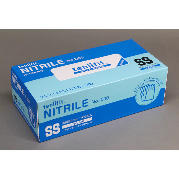 コクゴ グローブ teniifit NITRILE SS100枚入 テニフィットニトリル No1000 104-98401 (CDC)【ネット注文限定・別送品】