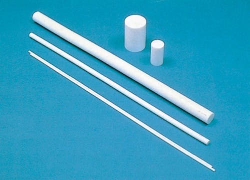 PTFE丸棒 5φ×1000mm 切削加工 白 機械部品 107-22105【別送品】