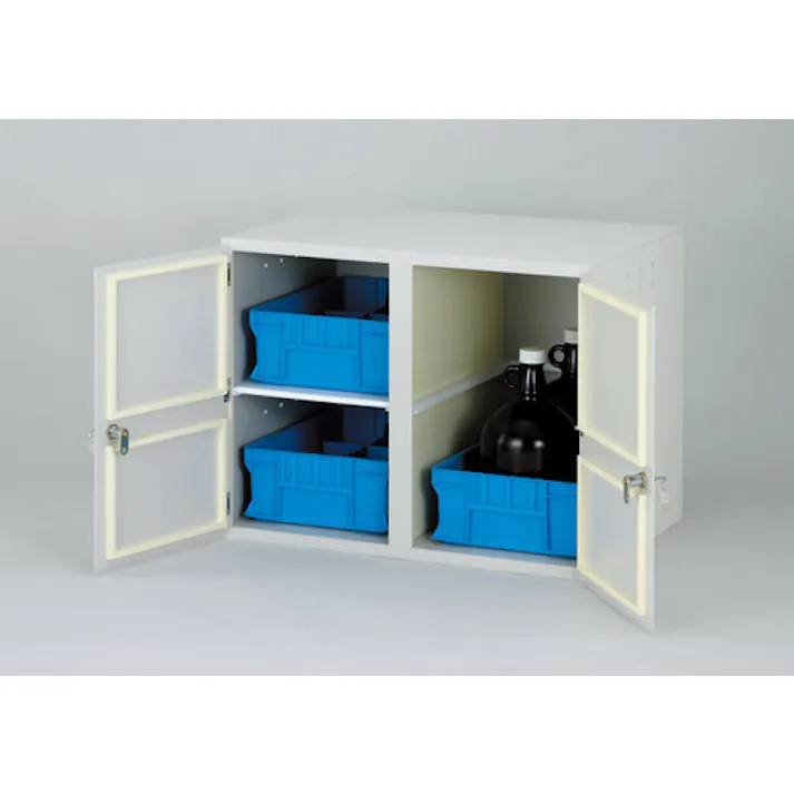 試薬瓶収納庫 401 保管庫 鍵付き カイダック 110-26902【別送品】