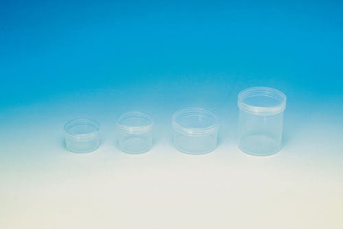 プラ壷 100透明 50個入 軟膏瓶 クリーム容器 医療用 110-41704【別送品】