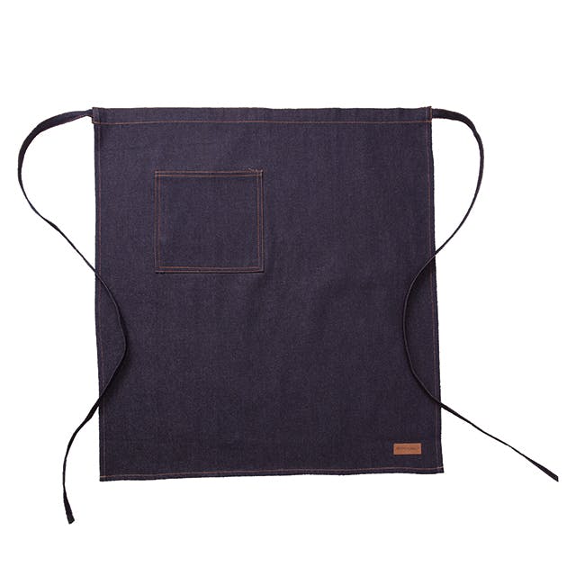 デニムエプロン 555 腰下 フリー 綿 腰下 119-0080490【別送品】