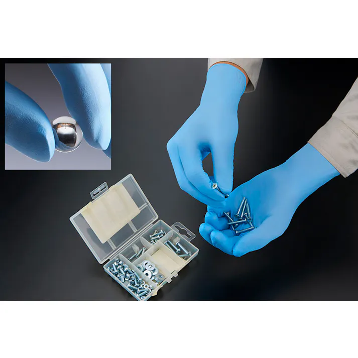 ニトリスト・ニューフィット NO.8810 Sサイズ ブルー ニトリル 手袋 食品衛生法適合 左右兼用 ラテックスアレルギー 304-0020434【別送品】